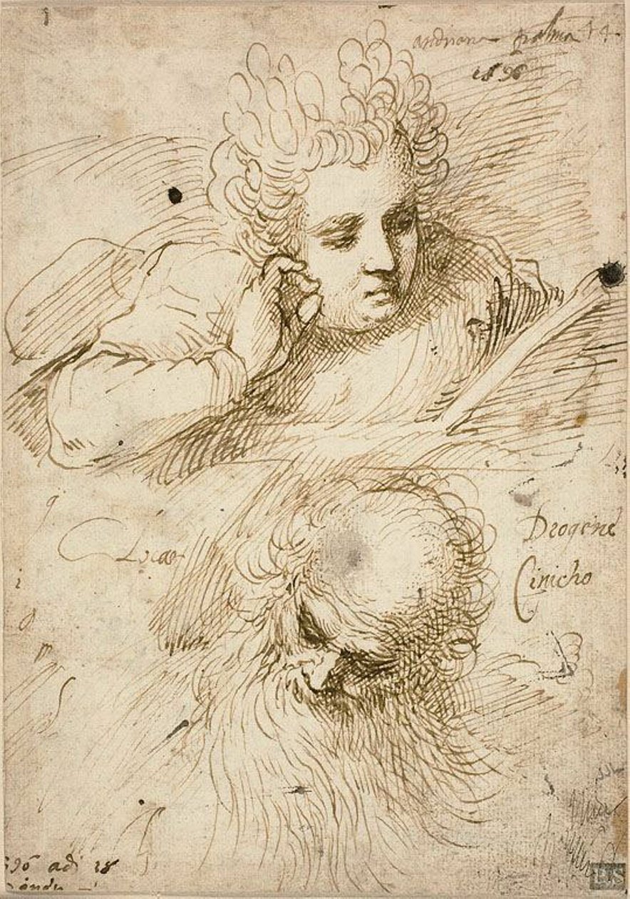 Andriana Palma en Diogenes de Cynicus door Jacopo Palma il Giovane