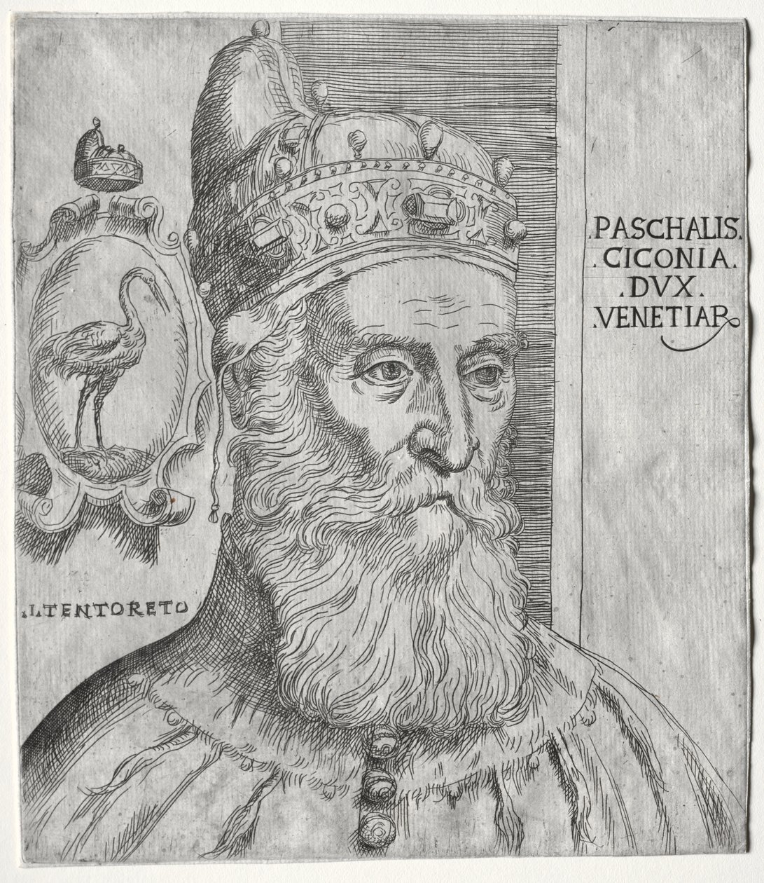 Portret van Pasquale Cicogna, Doge van Venetië door Jacopo Palma il Giovane