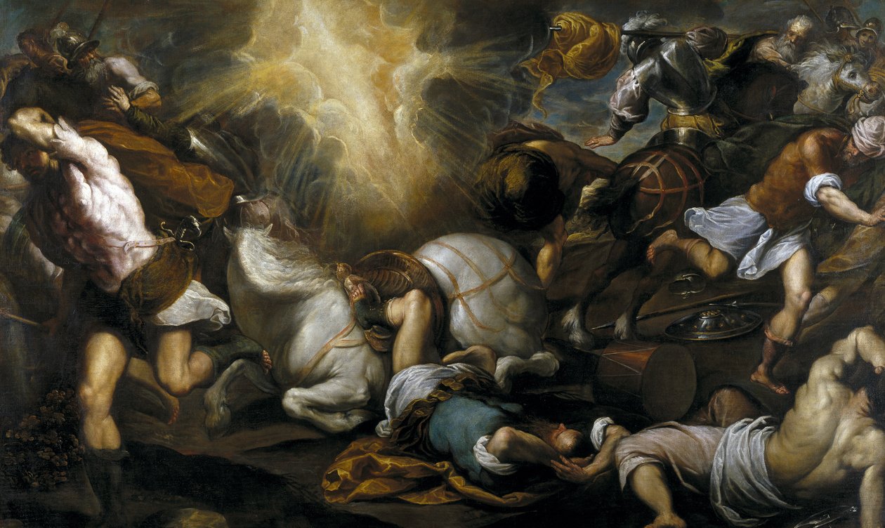 De bekering van Sint Paulus, 1592 door Jacopo Palma il Giovane the Younger