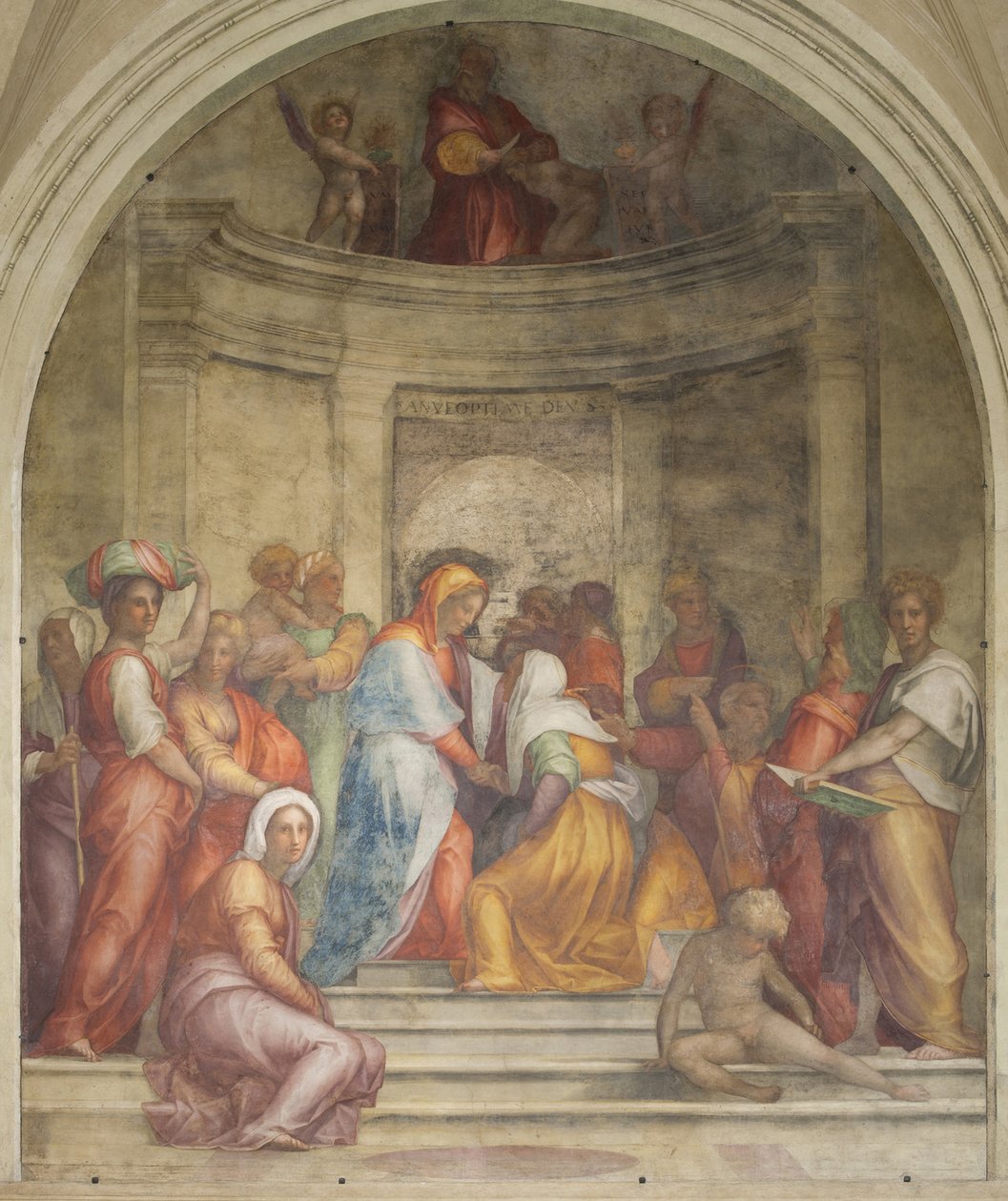 De Visitatie door Jacopo Pontormo