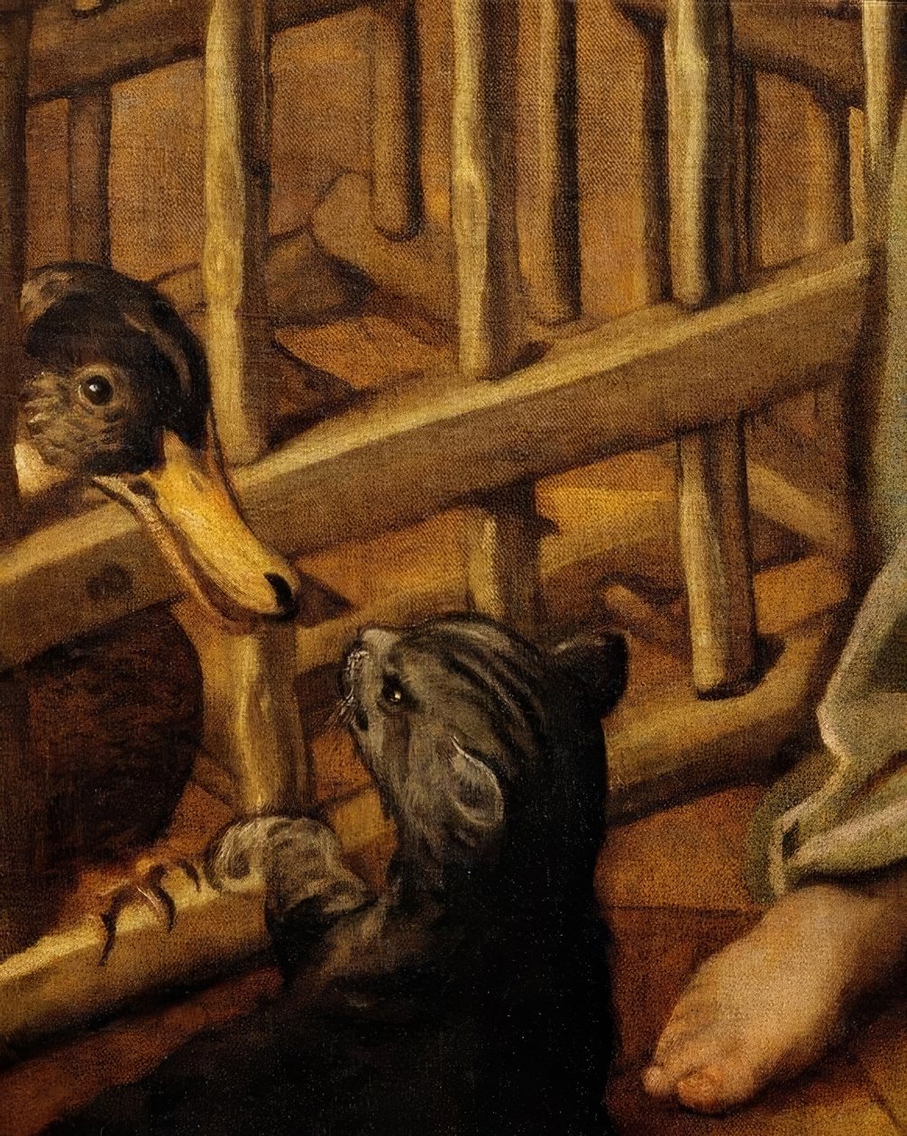 Leda met de zwaan door Jacopo Robusti Tintoretto