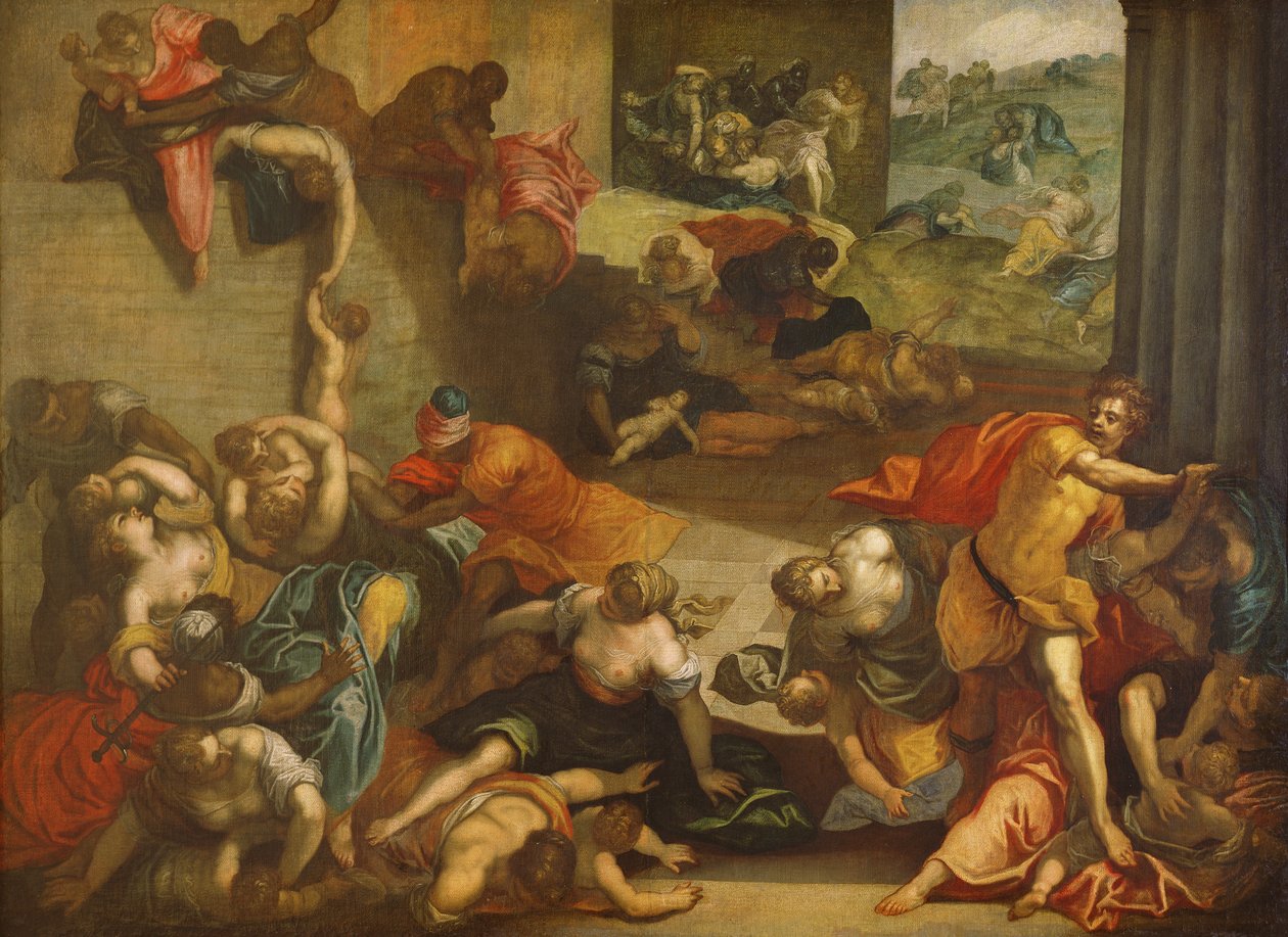 De kindermoord door Jacopo Robusti Tintoretto