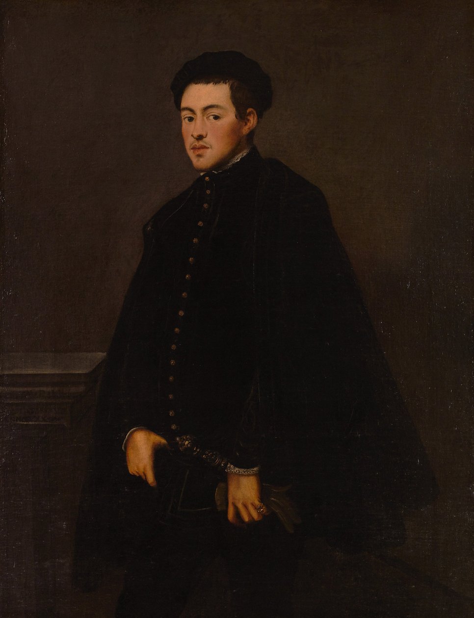 Portret van een Man door Jacopo Robusti Tintoretto