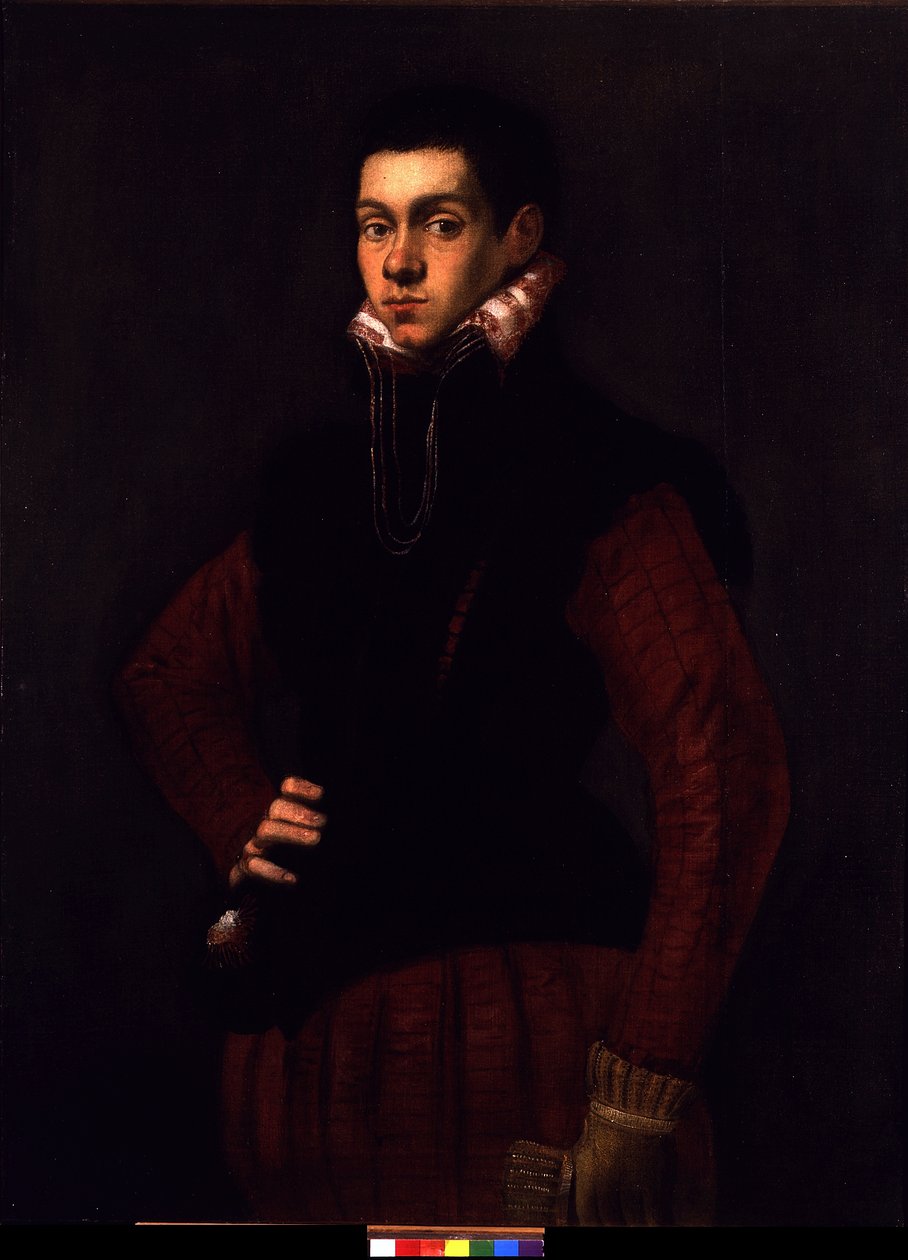 Portret van een jonge man, ca. 1565 door Jacopo Robusti Tintoretto