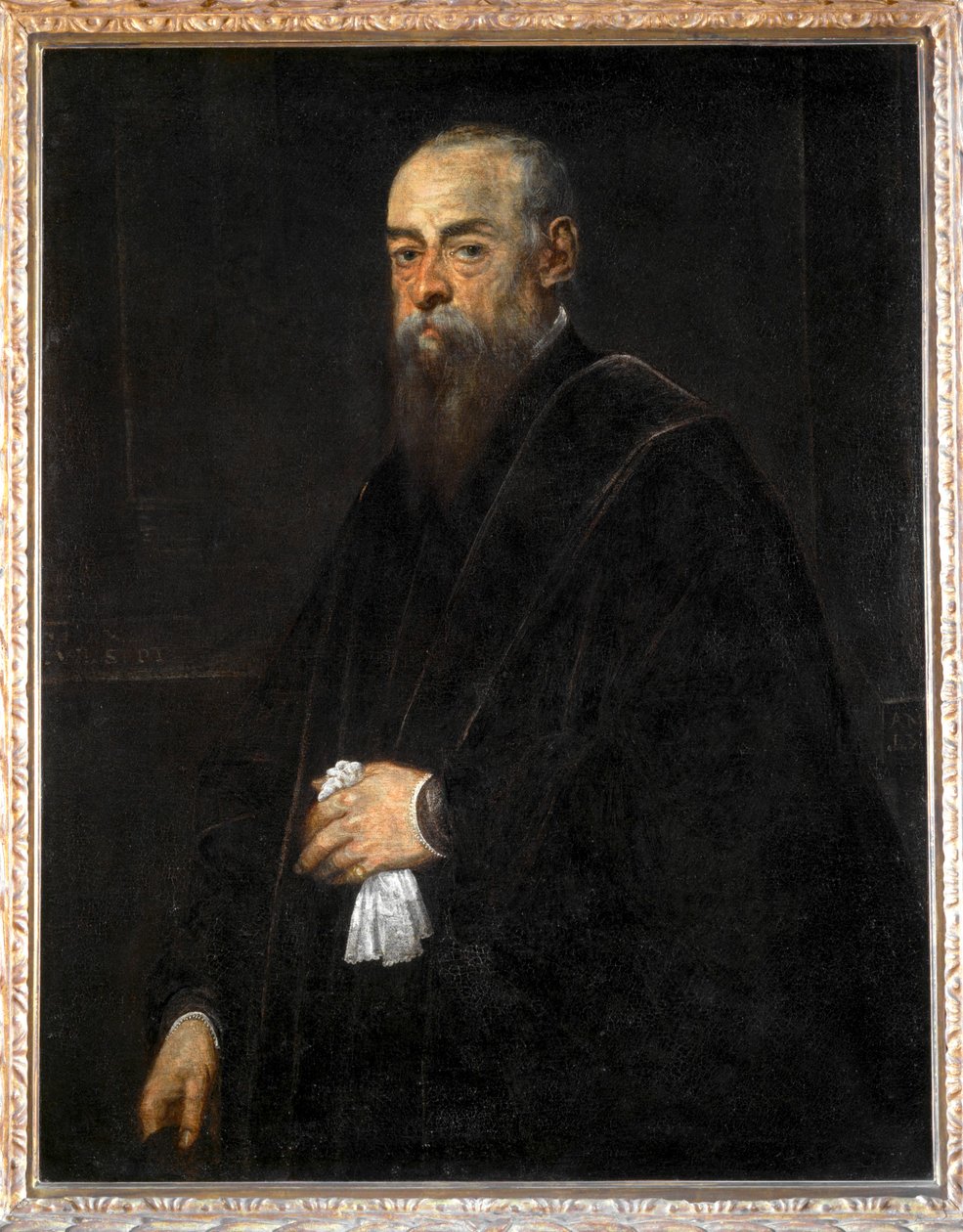 Portret van een oude man met een zakdoek ... door Jacopo Robusti Tintoretto