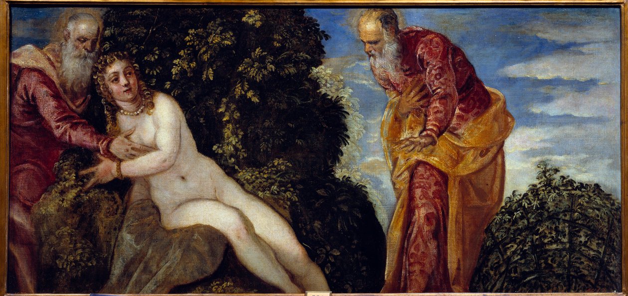 Suzanne en de ouderlingen door Jacopo Robusti Tintoretto