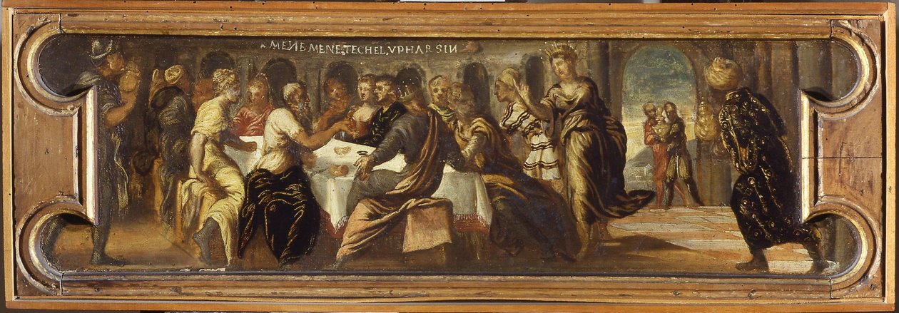 Het feest van Belsazar door Jacopo Robusti Tintoretto