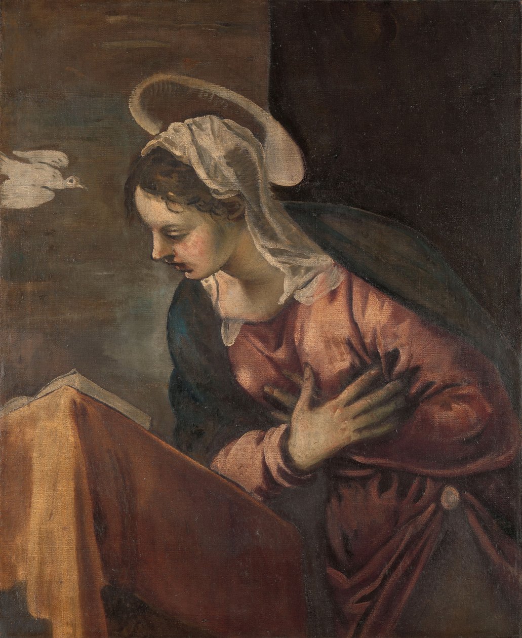Maagd van de Aankondiging aan de Maagd door Jacopo Robusti Tintoretto