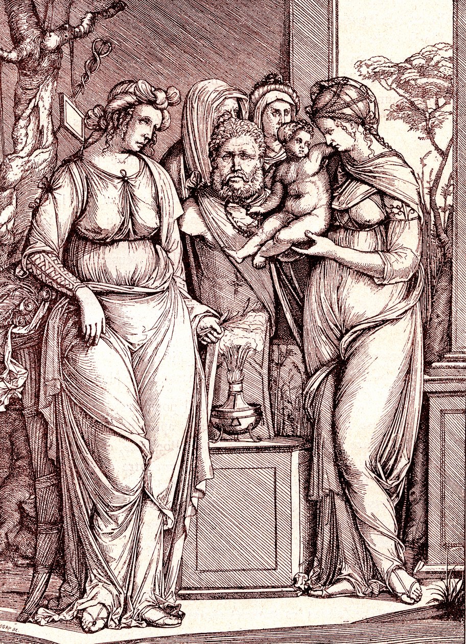 Het offer aan Priapus door Jacopo de