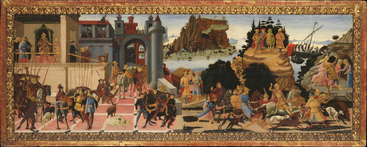 Scènes uit het Verhaal van de Argonauten door Jacopo del Sellaio