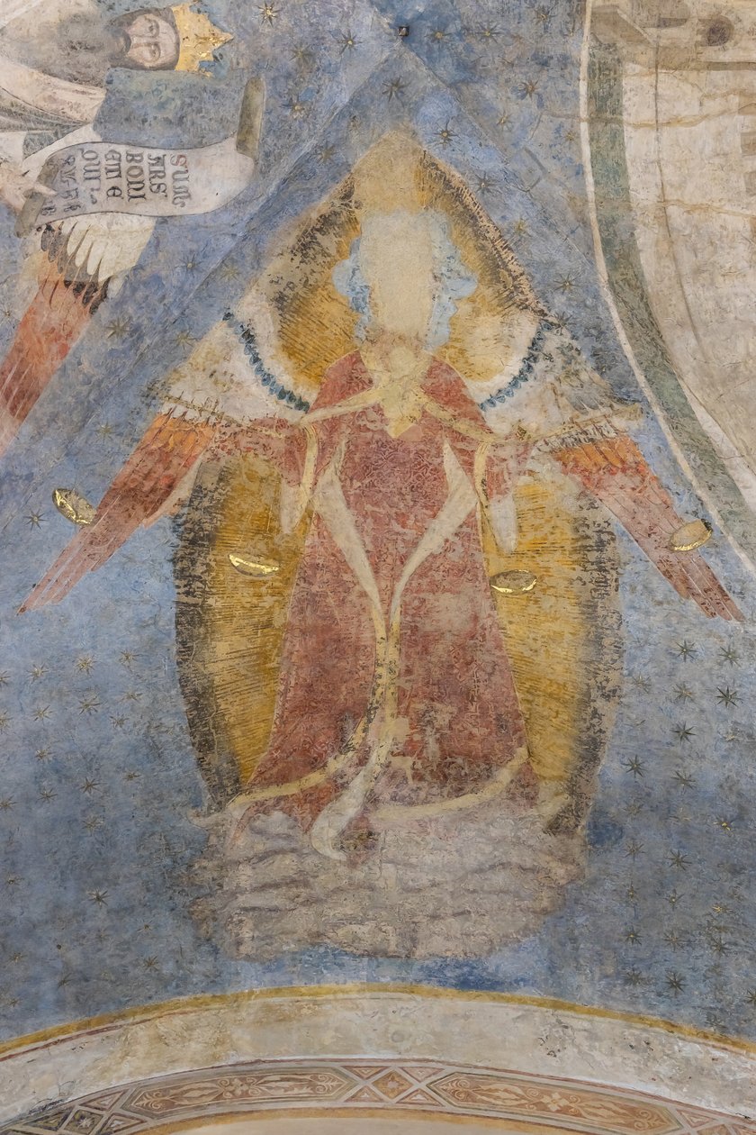 Allegorie van Gerechtigheid (detail) door Jacopo di Cione