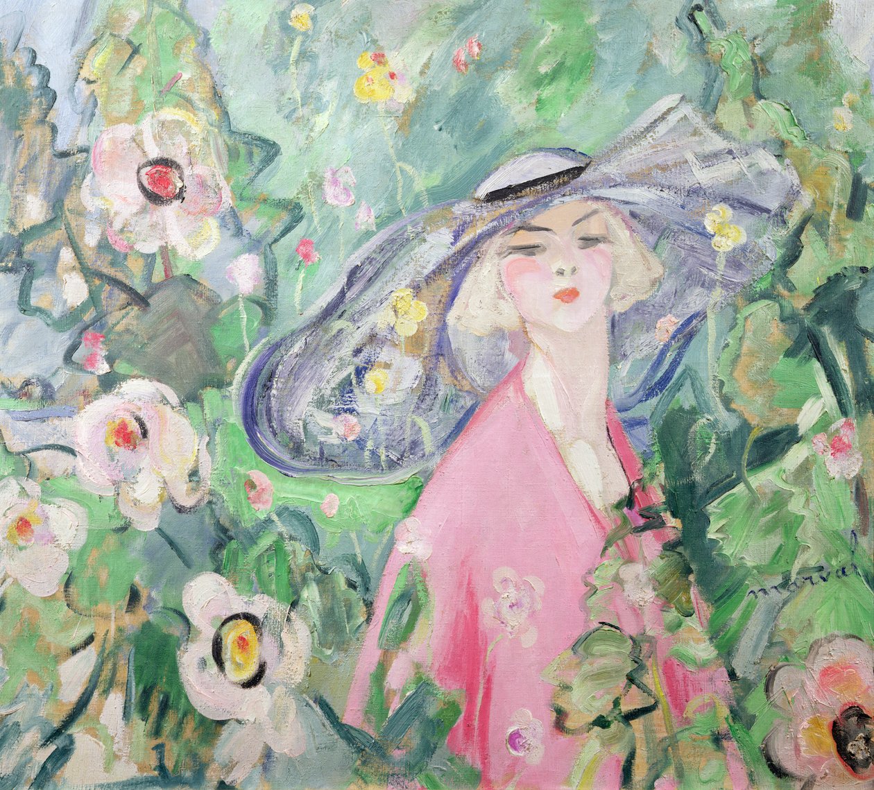 Vrouw met hoed, ca. 1920 door Jacqueline Marval