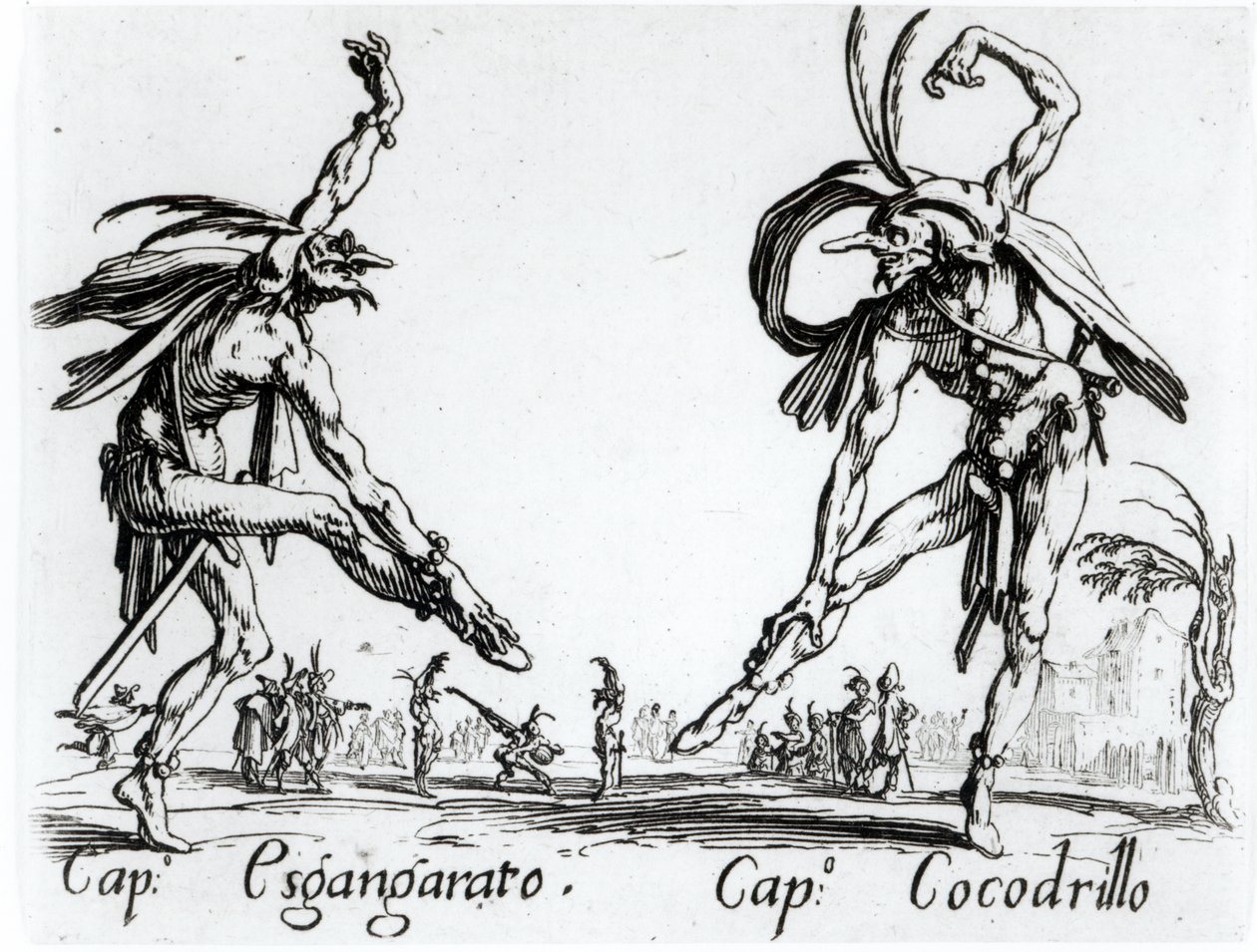 I Balli de Spessanei, of Le Grande Chasse door Jacques Callot