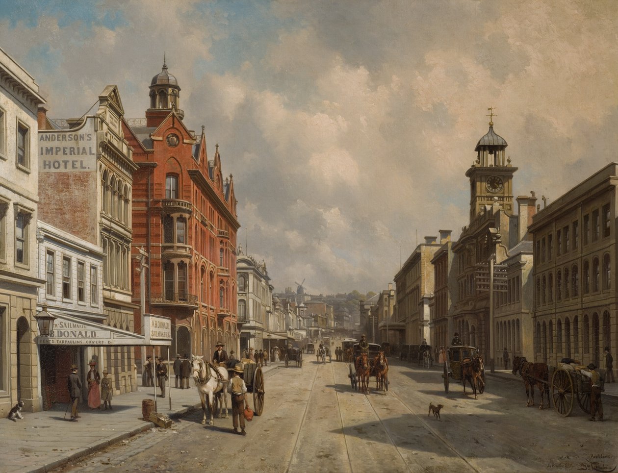 Queen Street, Auckland door Jacques Carabain