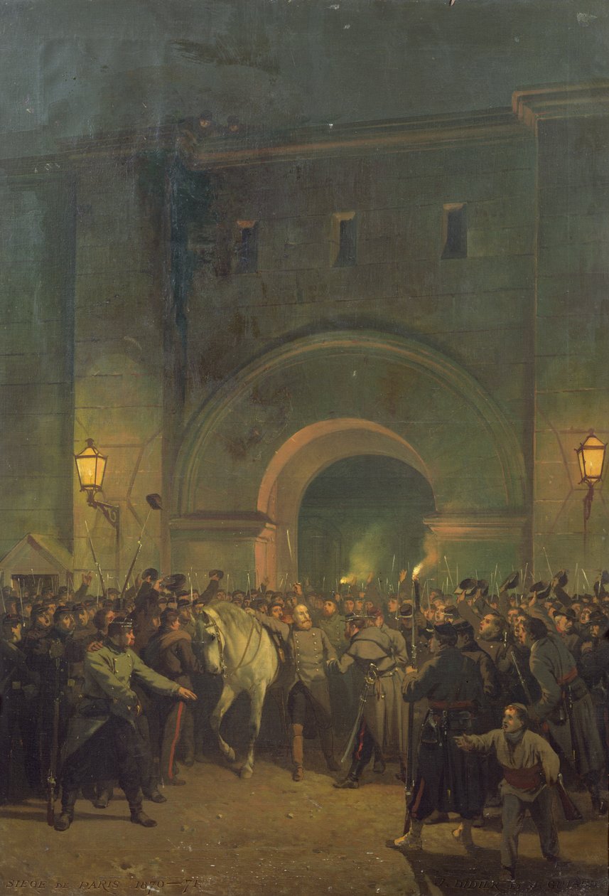 Bevrijding van politieke gevangenen uit de Mazas-gevangenis, 21 januari 1871 door Jacques Guiaud