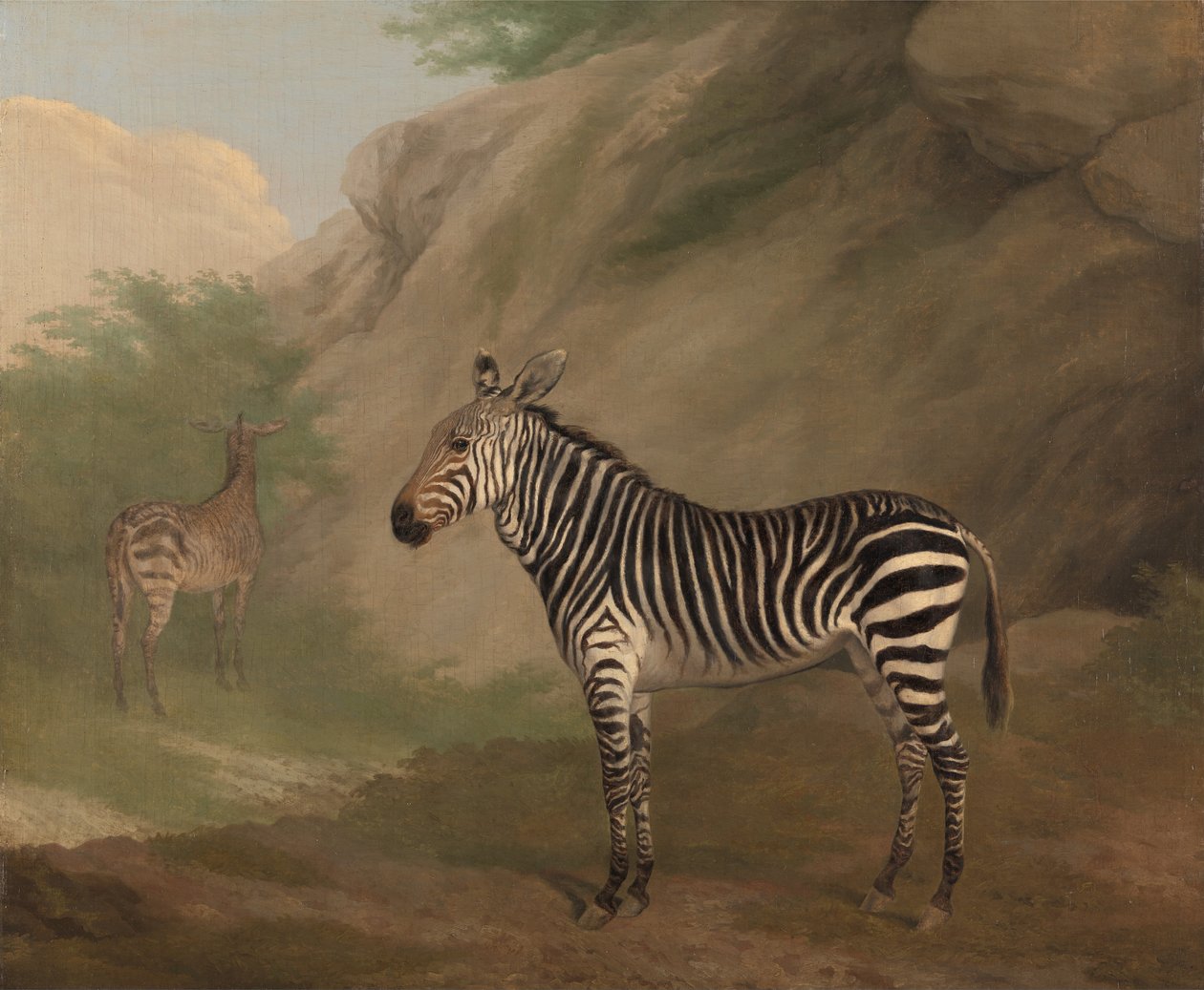 Zebra door Jacques Laurent Agasse