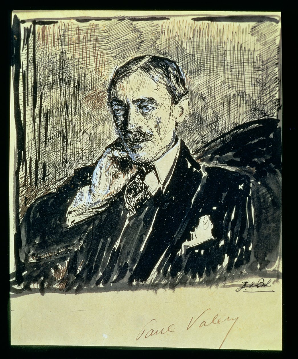 Portret van de Franse schrijver Paul Ambroise Valery (1871-1945) door Jacques Emile Blanche