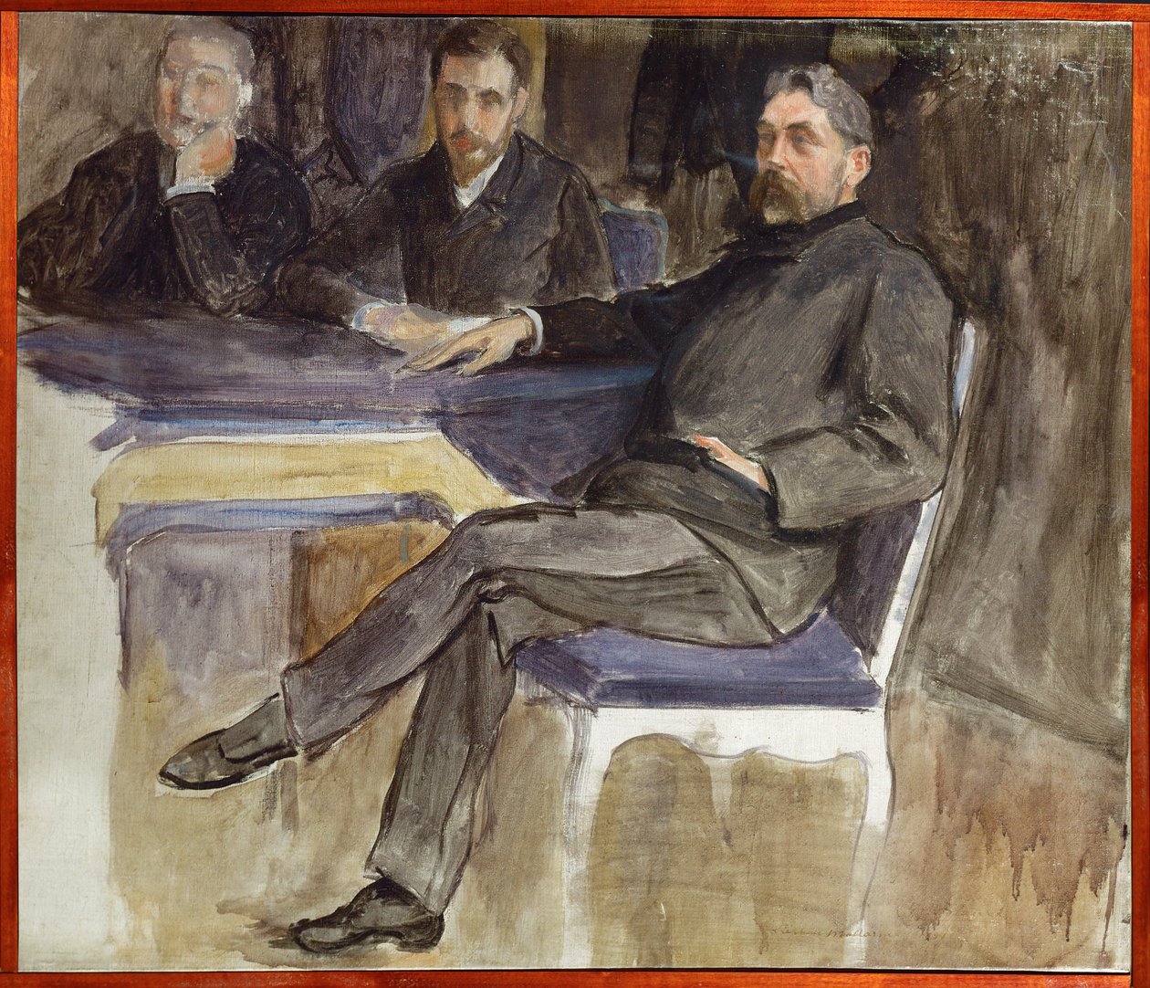 Stephane Mallarme, dichter (schilderij op doek) door Jacques-Emile Blanche