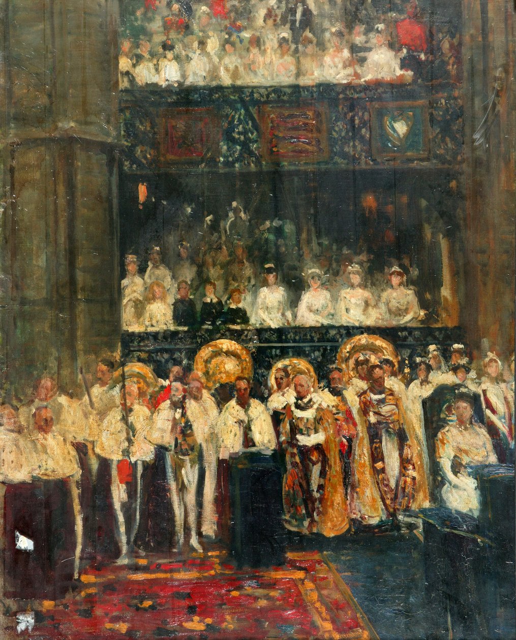 De kroning van George V door Jacques Emile Blanche