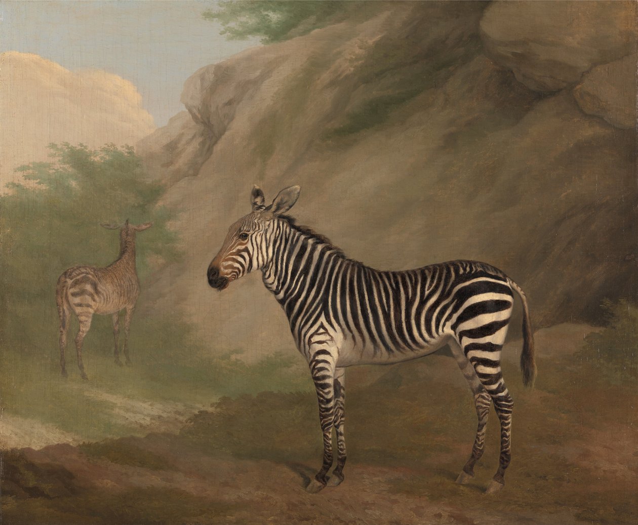 Zebra door Jacques-Laurent Agasse