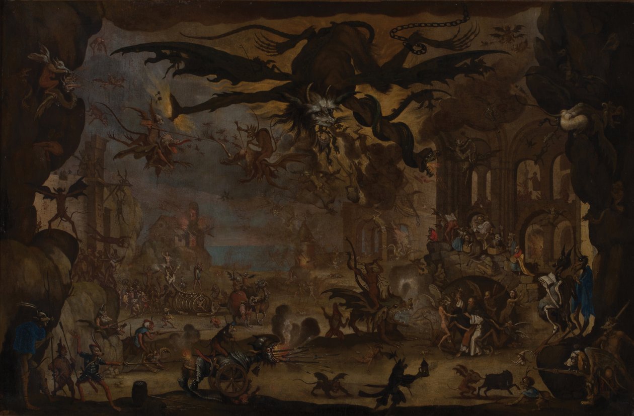 De Verleiding van Sint Antonius door Jacques (after) Callot