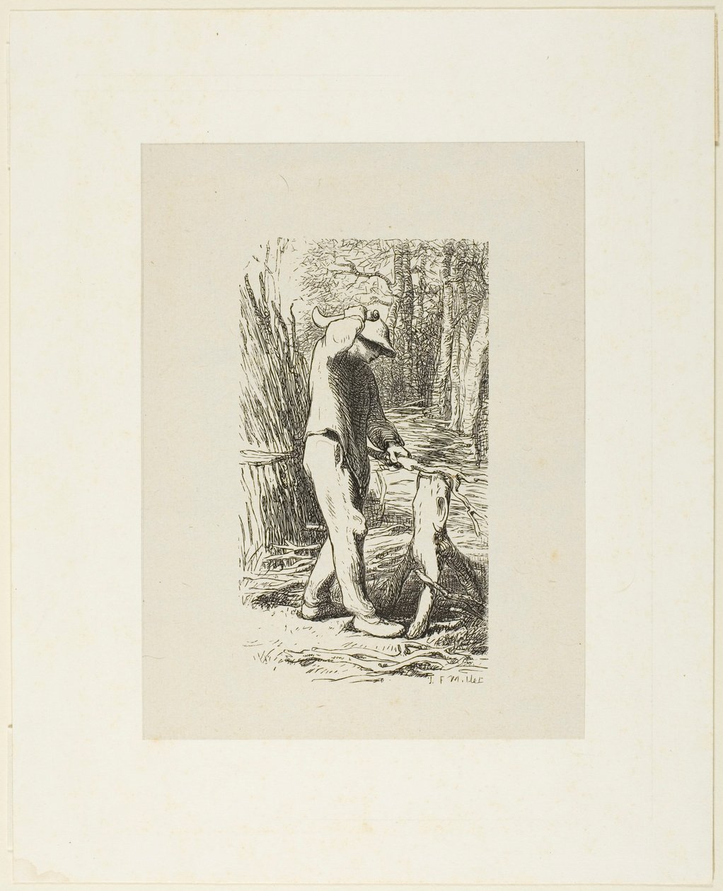 Man die takkenbossen maakt door Jacques Adrien Lavieille