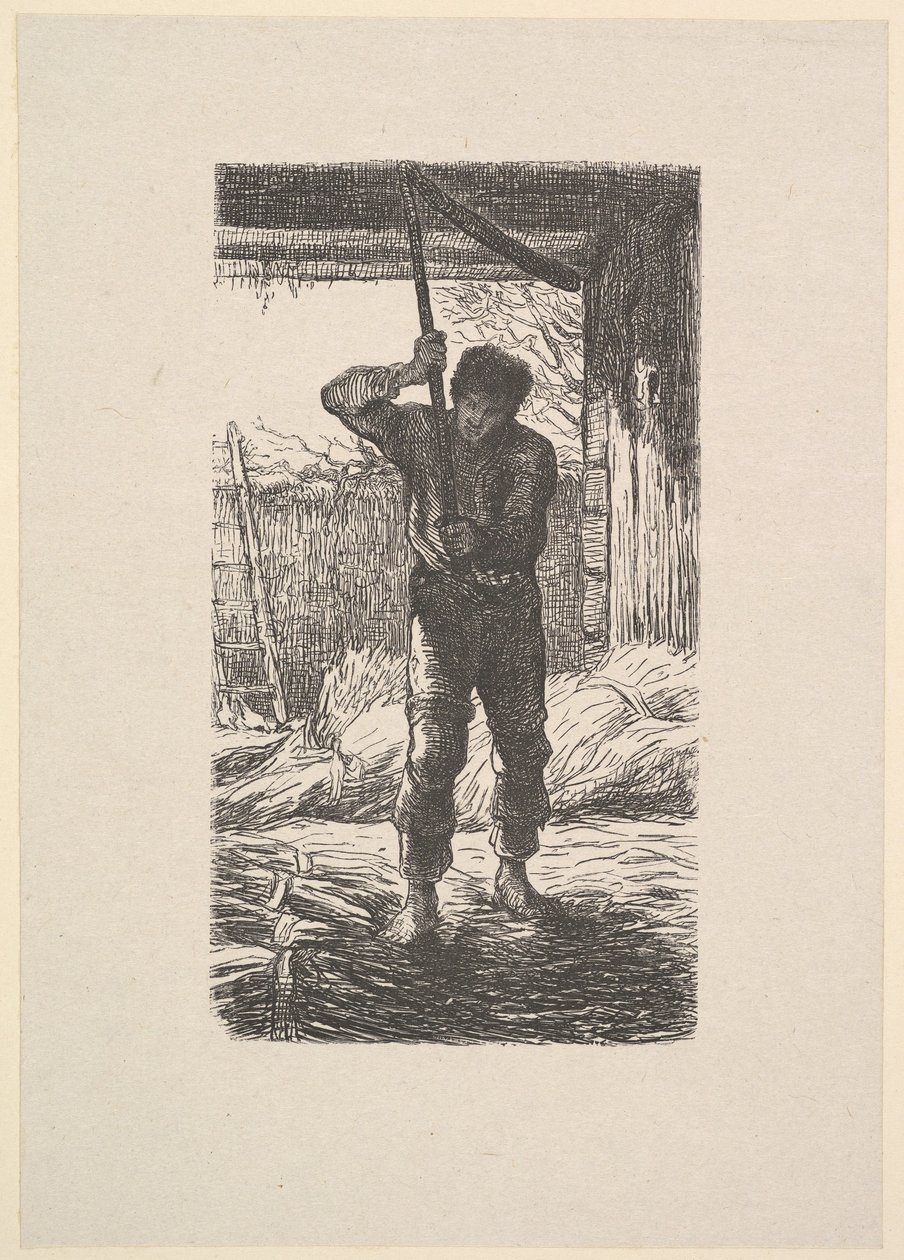 Man die Tarwe Dors door Jacques Adrien Lavieille
