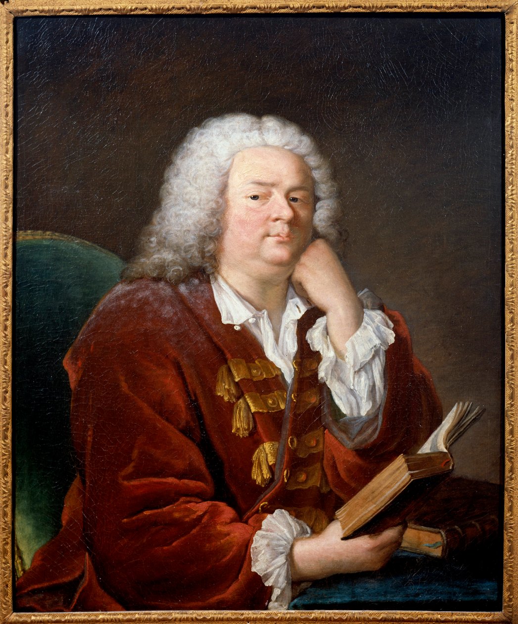 Portret van Jean Baptiste Rousseau (1670-1741) lyrisch dichter door Jacques Andre Joseph Camelot Aved
