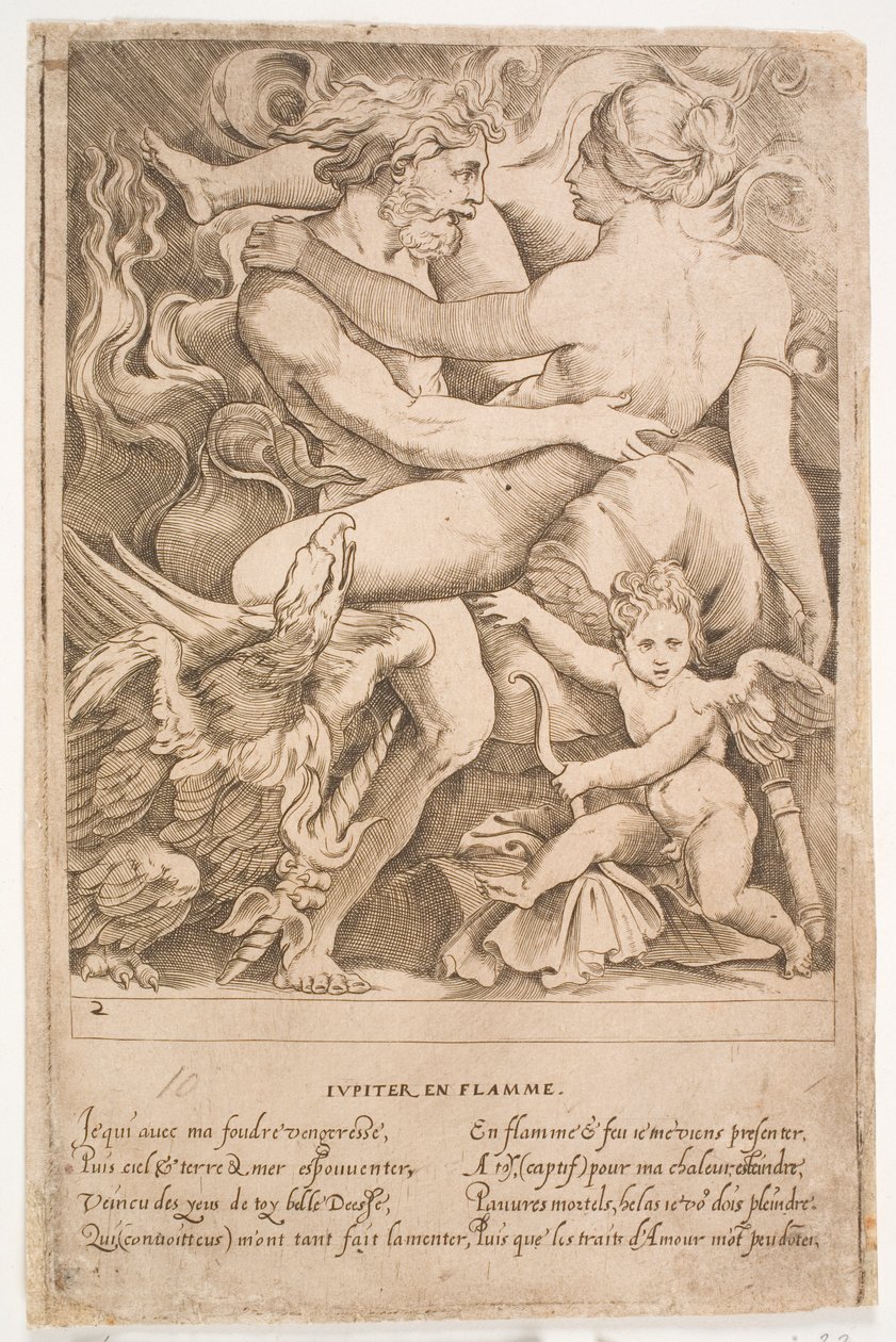 De brandende Jupiter door Jacques Androuet Ducerceau d.Æ.
