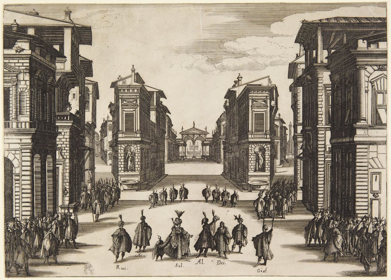 Akte 4, uit de serie Soliman door Jacques Callot