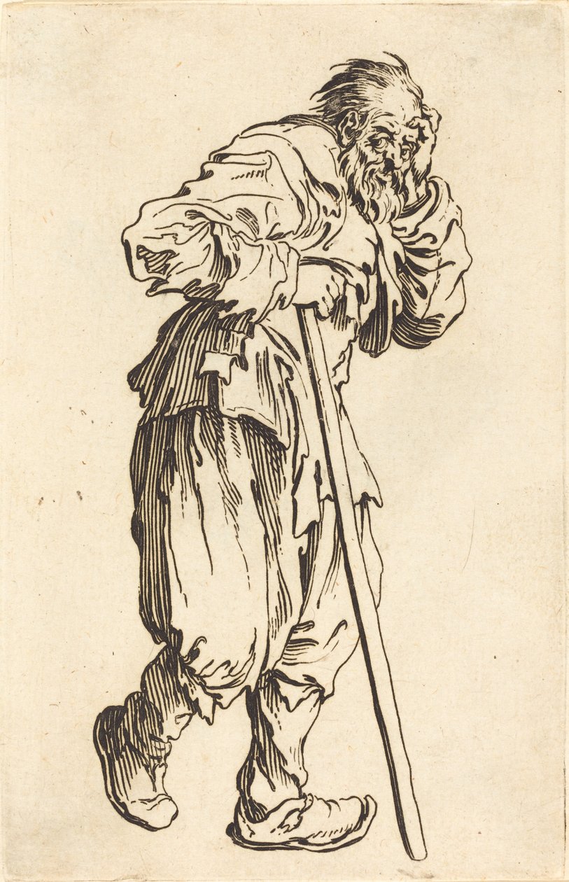 Bedelaar met een Stok, c. 1622 door Jacques Callot
