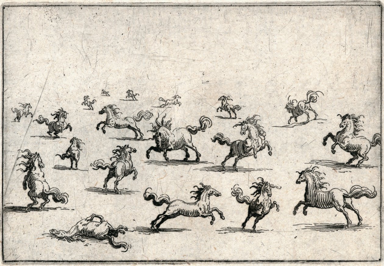 Caprices van verschillende figuren door Jacques Callot