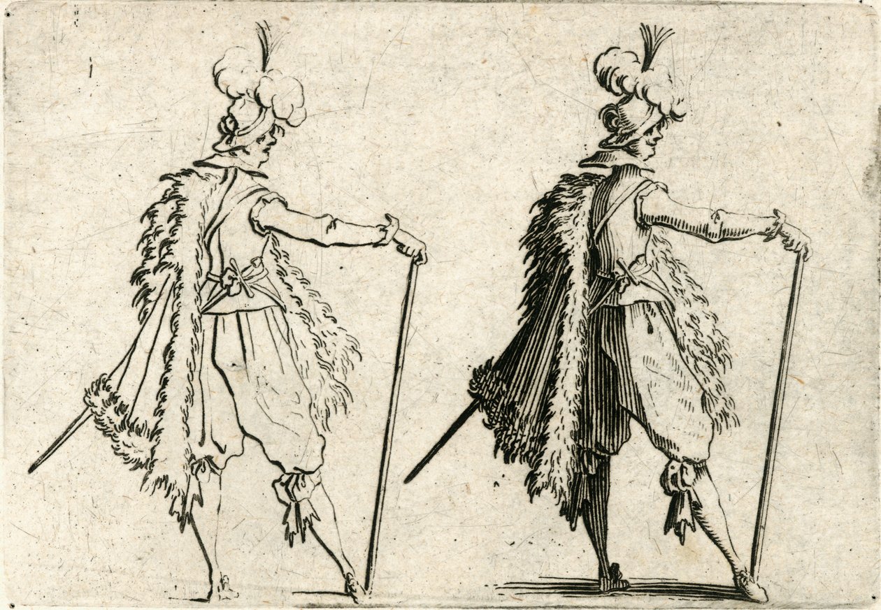 Caprices van verschillende figuren door Jacques Callot