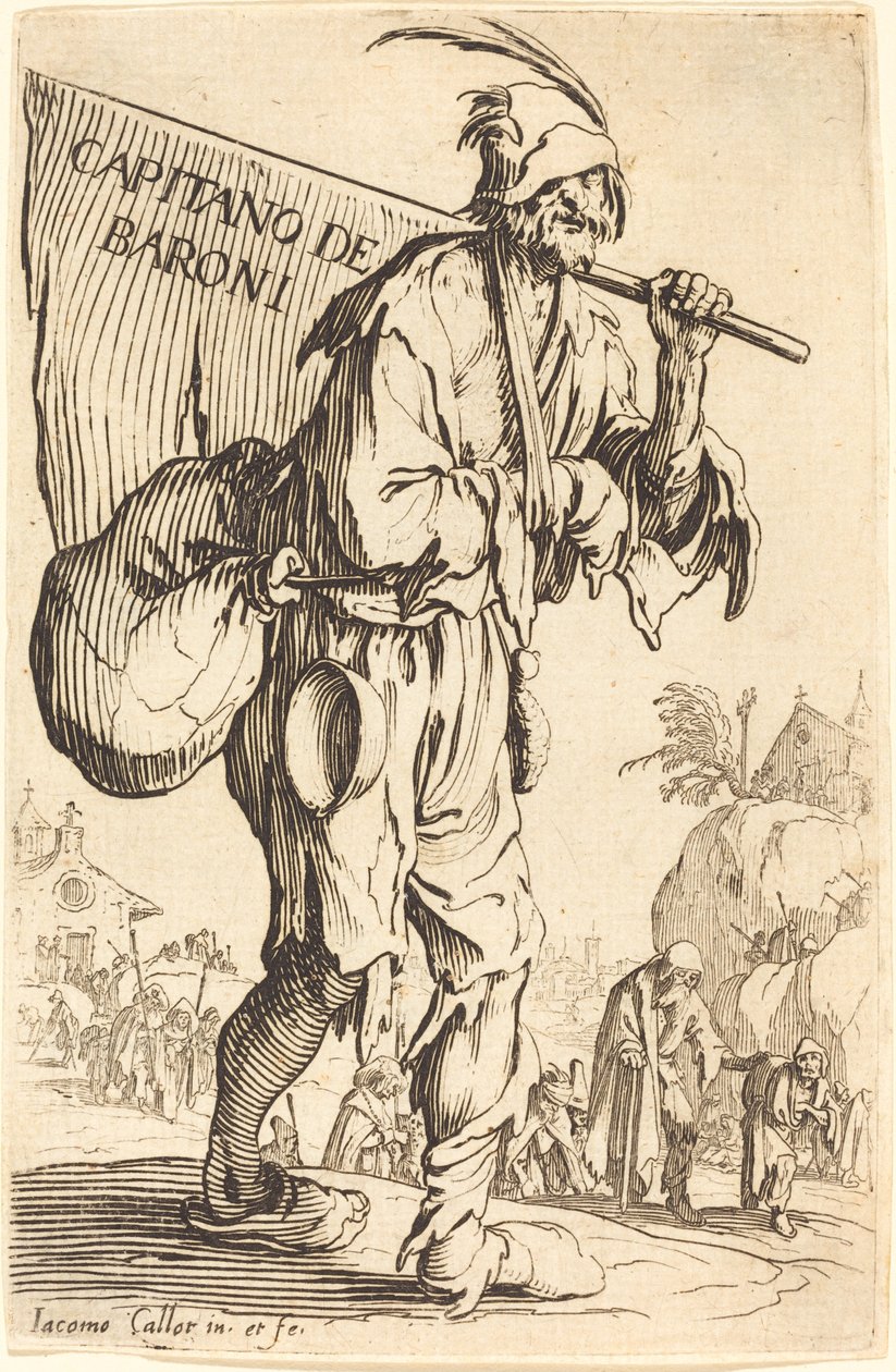 Kapitein van de Baronnen door Jacques Callot