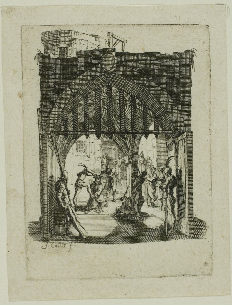 Christus met Doornenkroon, uit De Kleine Passie door Jacques Callot