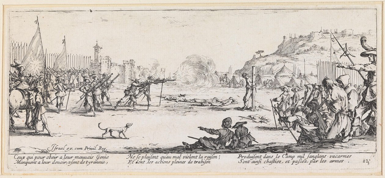 Schietpartij door Jacques Callot