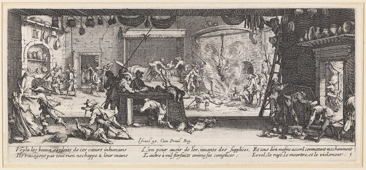 De plundering door Jacques Callot