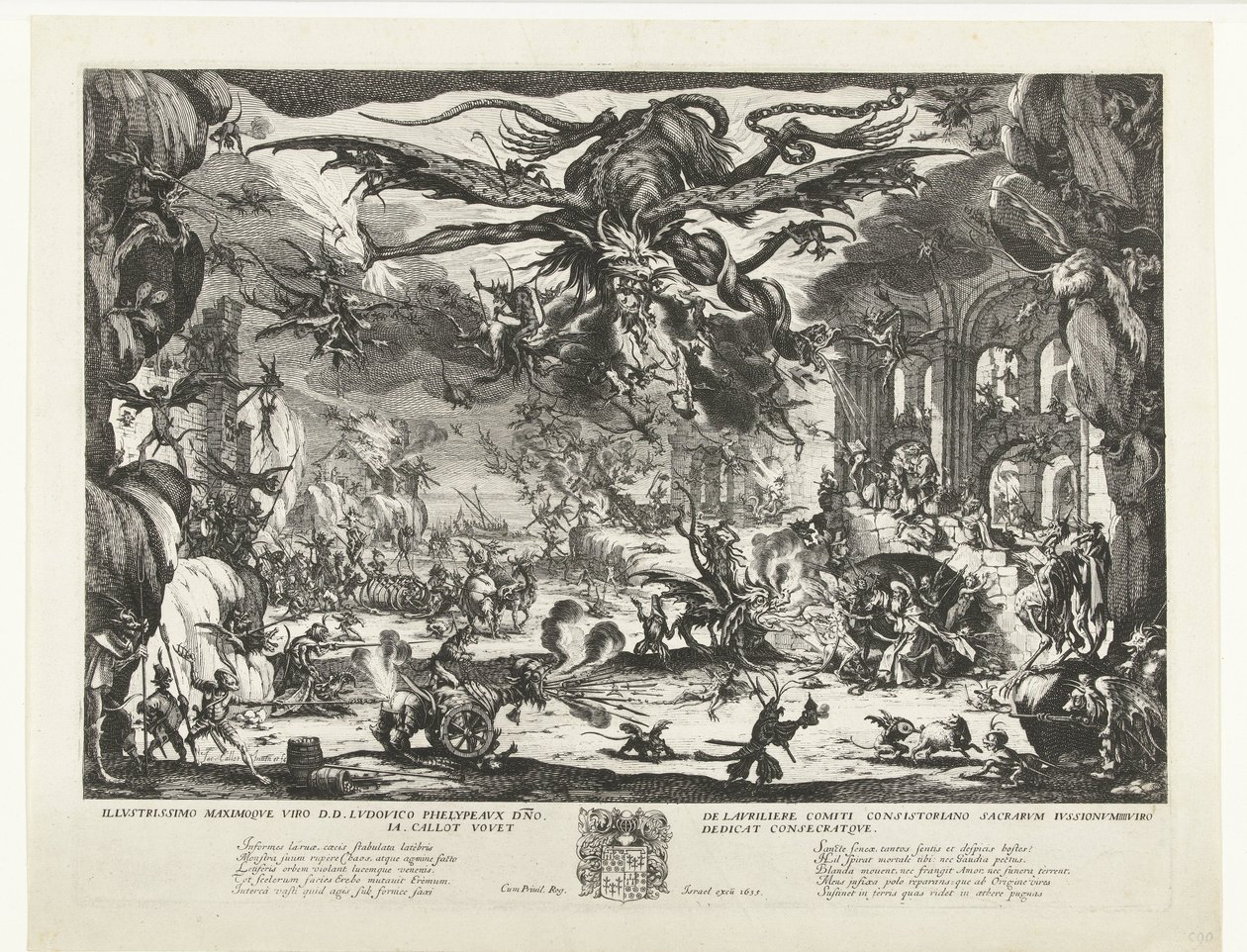 De verzoeking van de Heilige Antonius door Jacques Callot