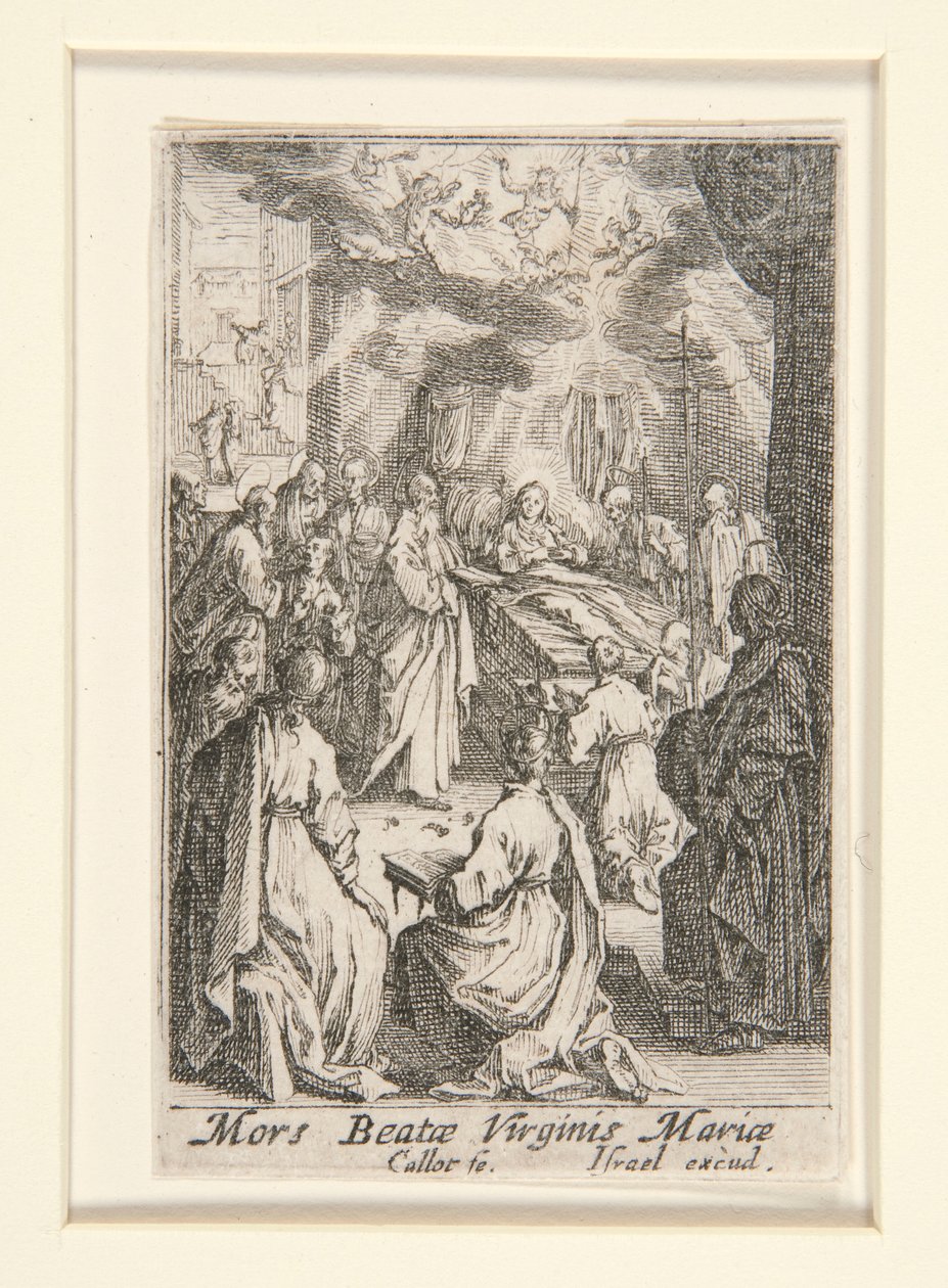 Dood van de Maagd, nr. 11 uit Het Leven van de Maagd door Jacques Callot