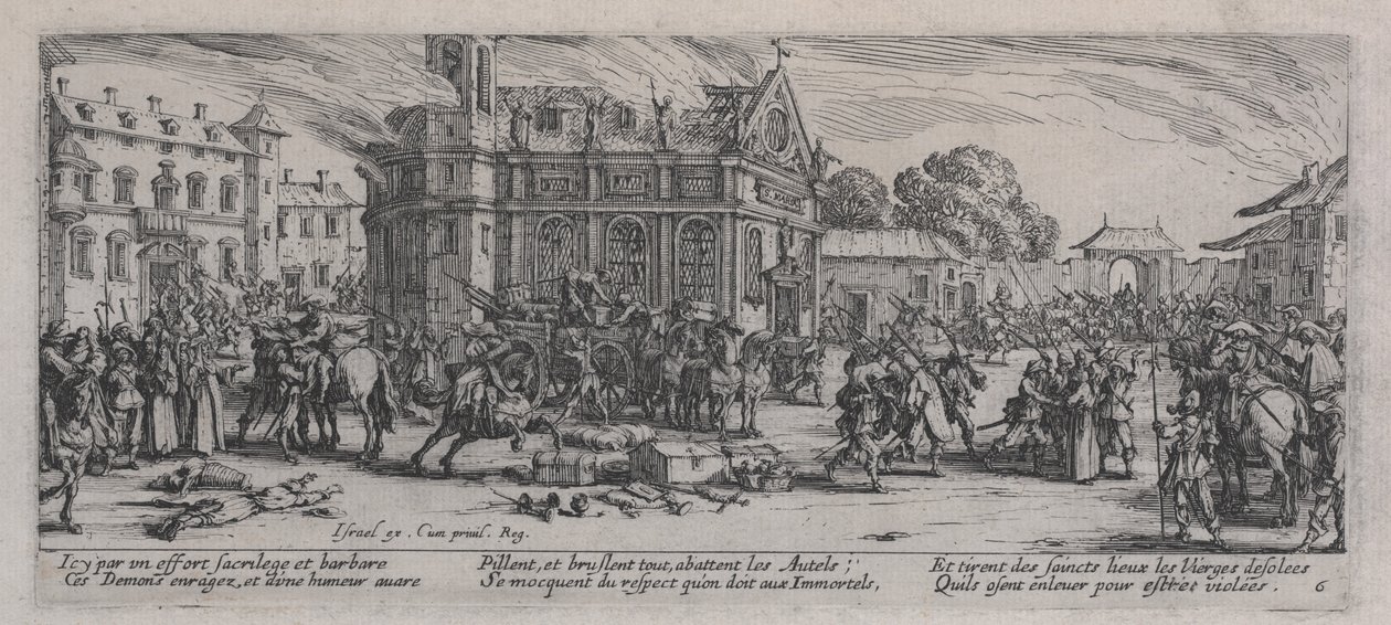 Verwoesting van een klooster, uit 
