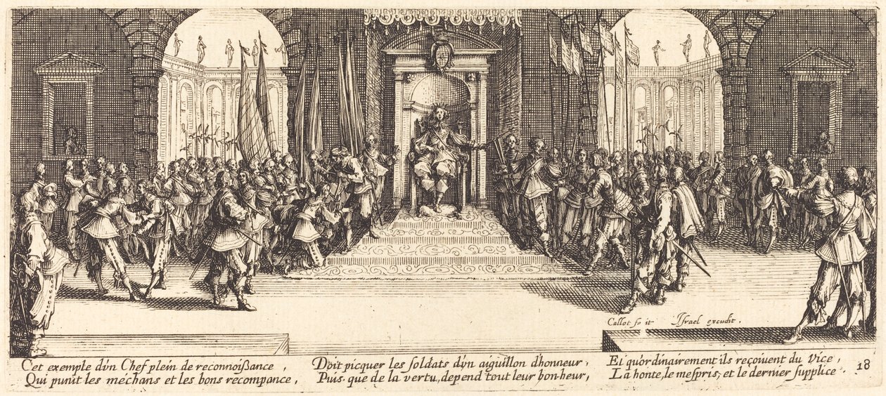 Verdeling van Beloningen door Jacques Callot