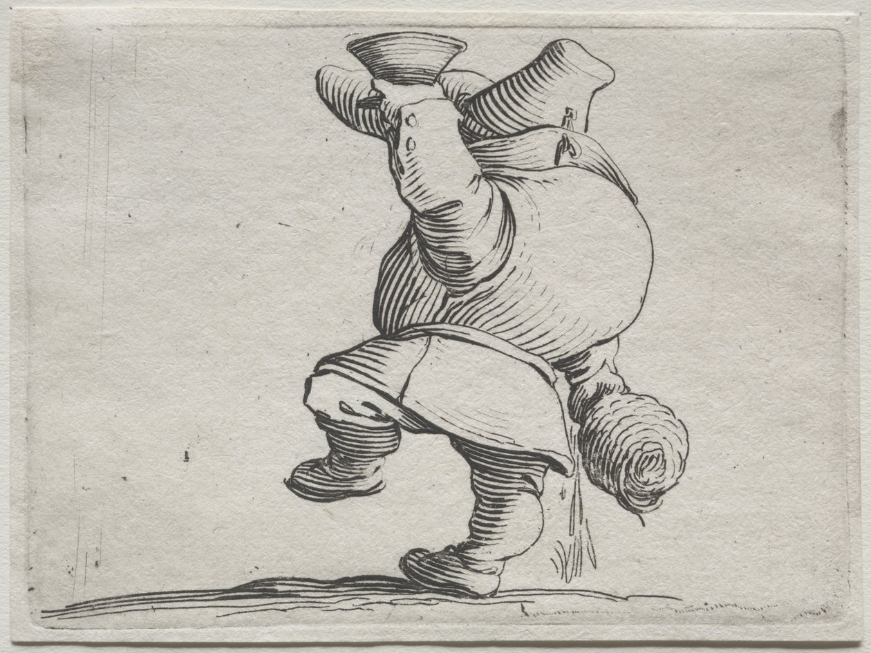 Varie figure gobbi di Iacopo Callot (Drinker van Achteren Gezien) door Jacques Callot