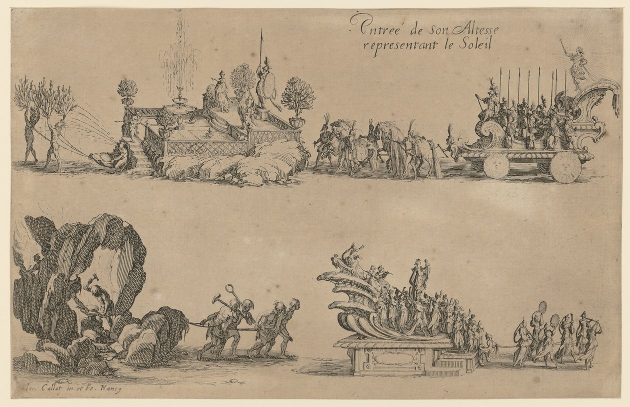 Aankomst van hertog Karel IV door Jacques Callot