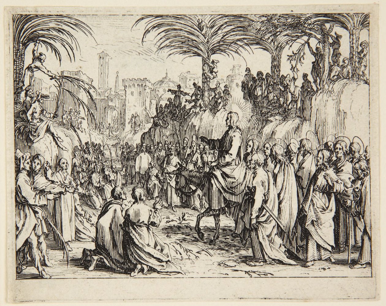 Intocht in Jeruzalem door Jacques Callot