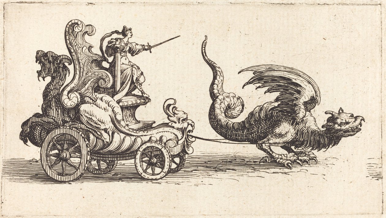 Intocht van Monseigneur Henry de Lorraine, Markies de Moy, onder de Naam Pirandre door Jacques Callot