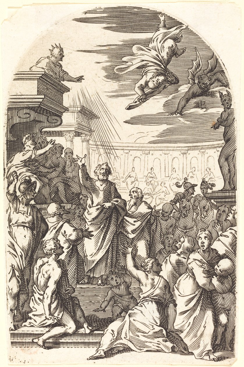 Val van Simon de Tovenaar door Jacques Callot