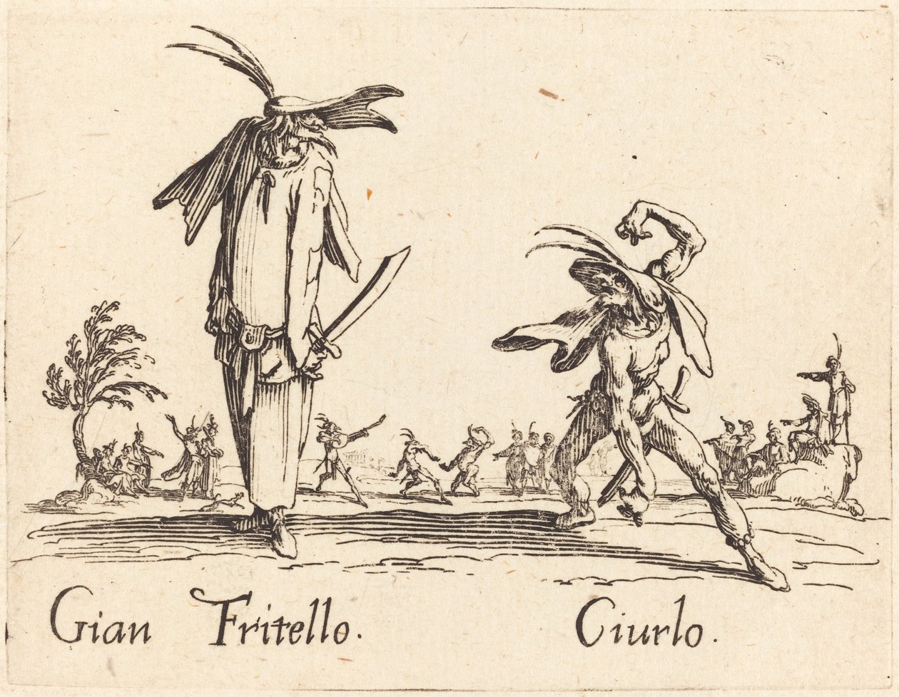 Gian Fritello en Ciurlo door Jacques Callot