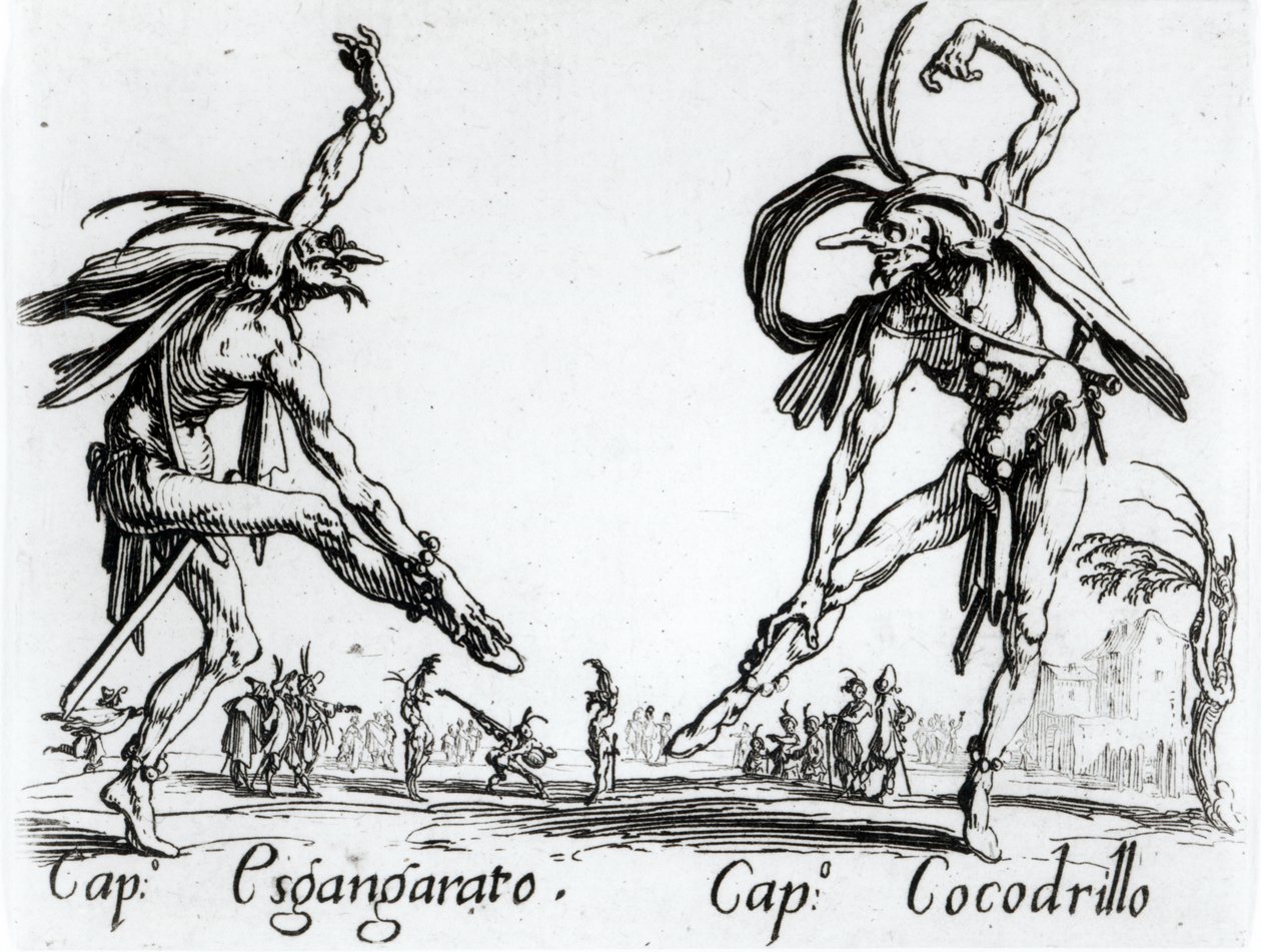 I Balli de Spessanei, of Le Grande Chasse (gravure) door Jacques Callot