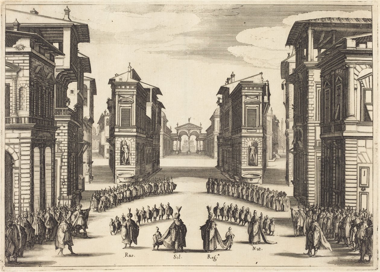 Il Solimano, tweede bedrijf door Jacques Callot