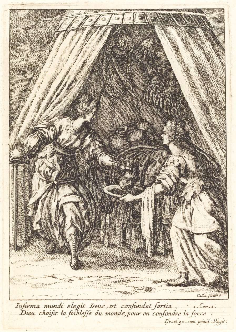 Judith met het Hoofd van Holofernes door Jacques Callot